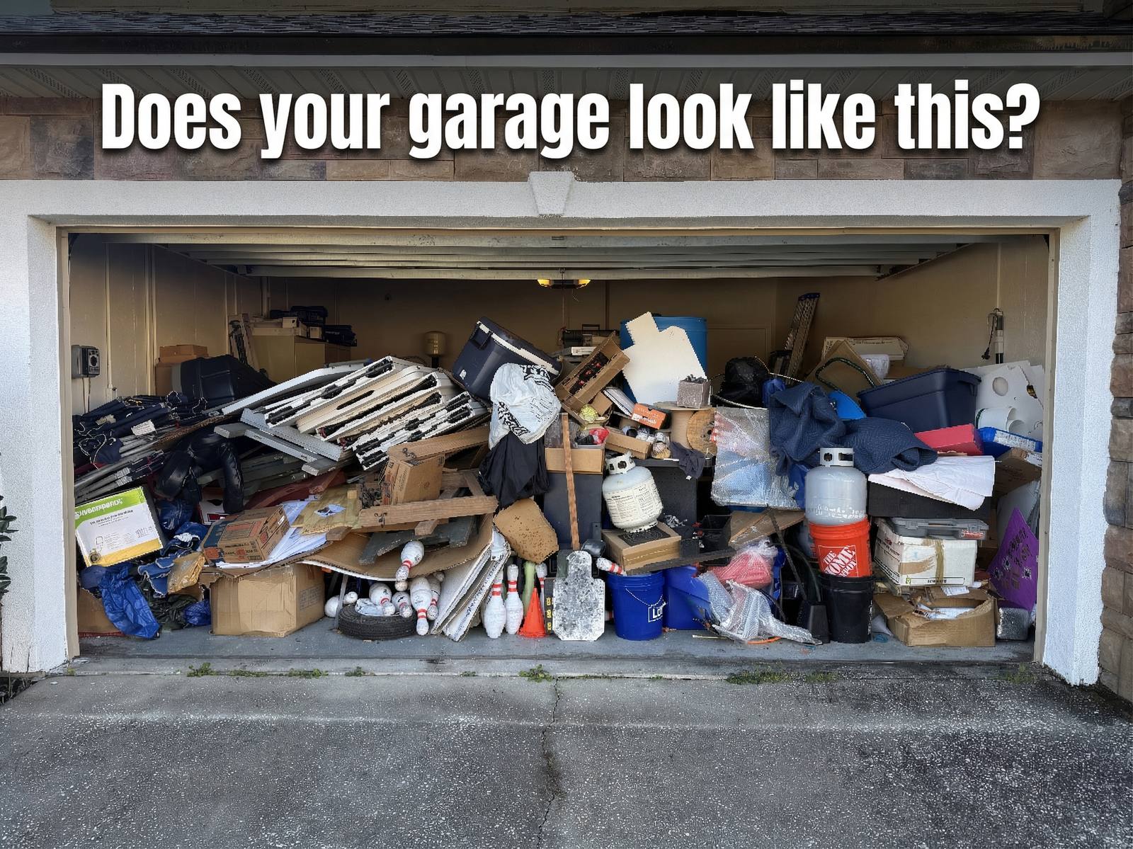 Organized garage after transformation
